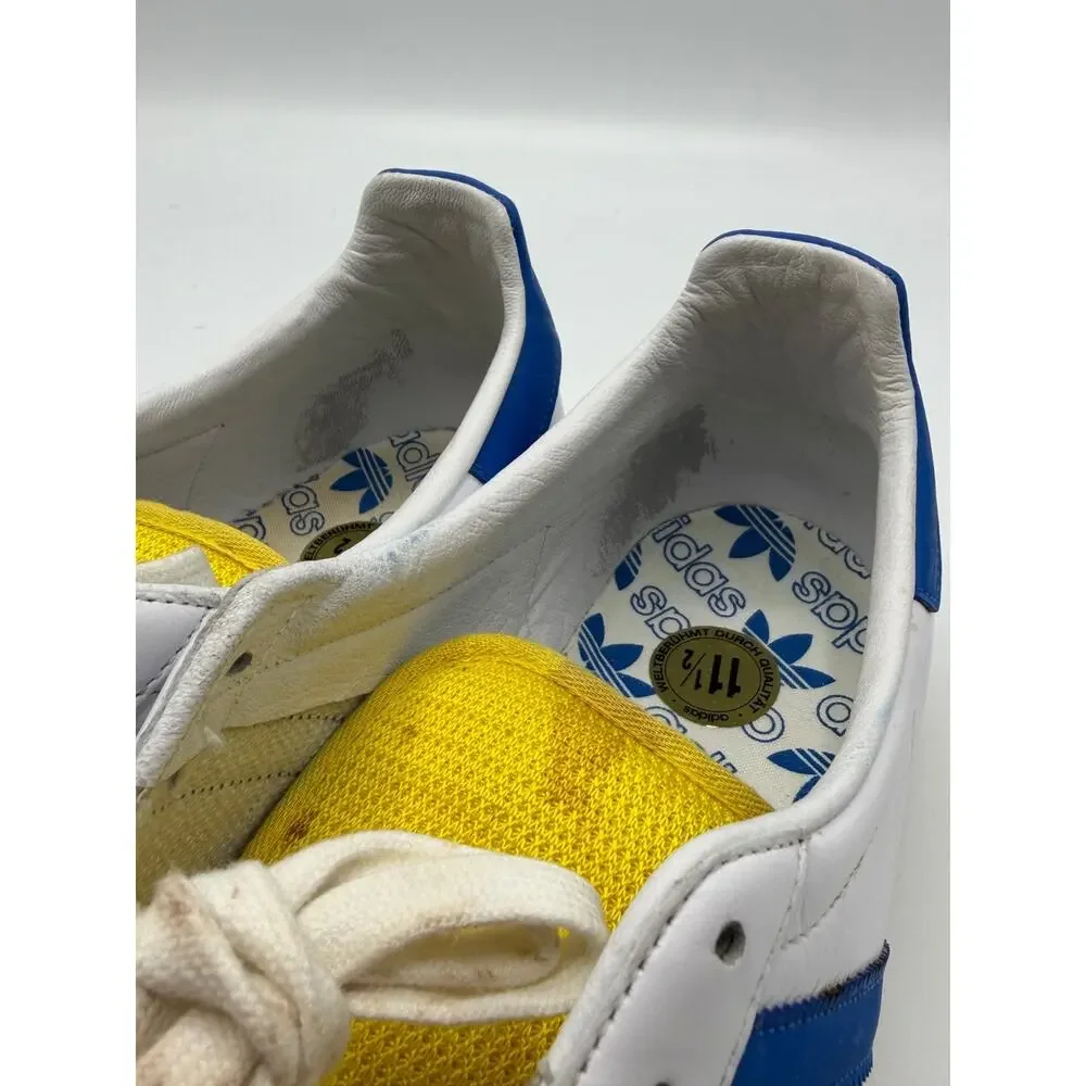 Adidas 011707 Spezial White Blue Yellow Mens Size 12 Pre-Owned No Box